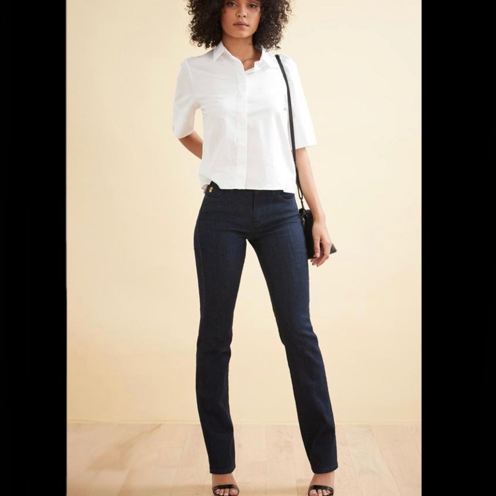 Second Yoga Jeans Chloe Straight Dark Wash Size 28